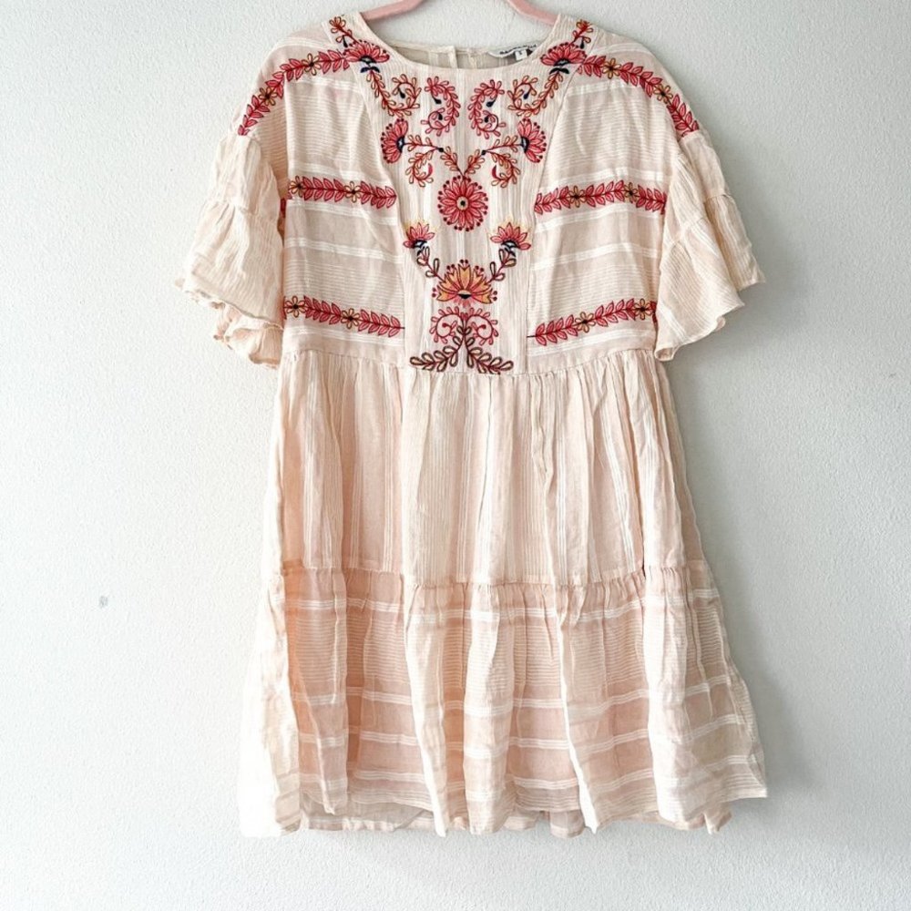 ❤️SOLD❤️Ranna Gill Lecce Embroidered Tunic Dress - Picture 2 of 9